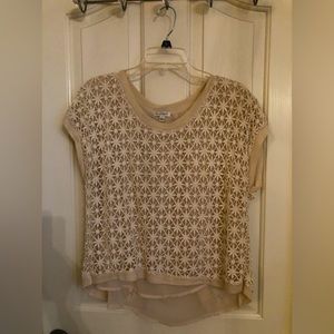 ✨REDUCED✨Charming Charlie Ivory Lace Top